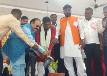 मन्त्री लखन दास तत्माद्वारा प्रदेश स्तरीय भेलाको उद्घाटन