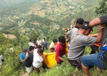 नमोबुद्धबाट रोशीतर्फ जाँदै गरेको बस दुर्घटनामा सात जनाको मृत्यु