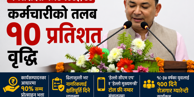 मधेशमा कर्मचारीको तलब १० प्रतिशत वृद्धि