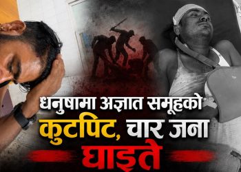 धनुषामा अज्ञात समूहको कुटपिट, चार जना घाइते