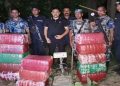 आँप बगैंचामा लुकाइएको १३ पोका गाँजा प्रहरीले ग¥यो बरामद