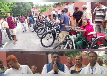 मन्त्री लखन दासद्वारा विद्युतीय ट्राइसाइकल हस्तान्तरण