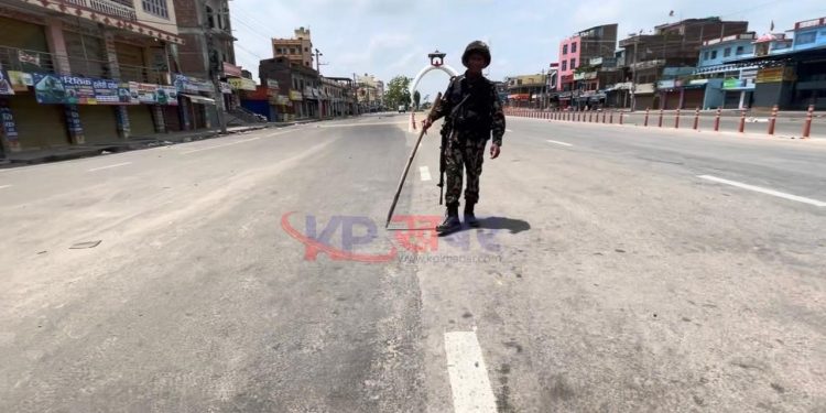 कफ्र्युले सुनसान बन्यो जनकपुर, सेना-प्रहरीको कडा निगरानी(फोटो फिचर)