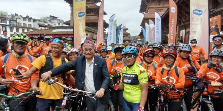 नेपालकै ठूलो च्यारिटी साइकलिङ अभियान ‘काठमाडौं कोरा’ भव्य रूपमा सम्पन्न