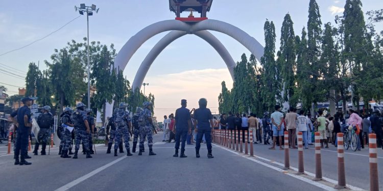 तनाव बढेपछि जनकपुरको सहरी क्षेत्रमा कफ्र्यु आदेश