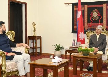 सर्वदलीय बैठकपछि शीतल निवास पुगे रवि लामिछाने