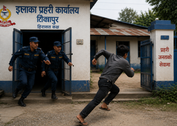 थुनुवा फरार प्रकरणमा डिउटीमा रहेका प्रहरी जवानमाथि कारबाही