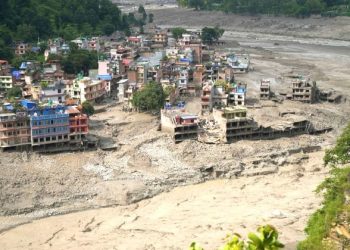 बाढीले बदलिदियो त्रिशूली बजारको स्वरूप