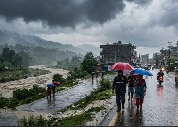 कोसी, बागमती र गण्डकीका पहाडी क्षेत्रमा भारी वर्षाको चेतावनी