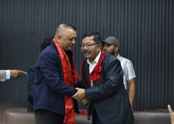 कांग्रेसको नयाँ सभापतिका रूपमा गगन थापाले लिए शपथ
