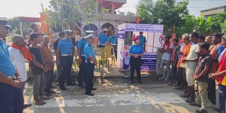 चाडपर्वलाई लक्षित गर्दै धनुषाका ६ स्थानमा यात्रु सहायता कक्ष स्थापना