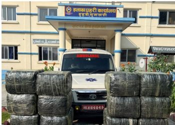 गाँजा तस्करीमा एम्बुलेन्स प्रयोग, चालक फरार