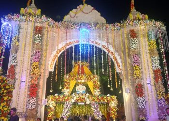 उज्यालोमा चम्कियो जनकपुरको राजदेवी मन्दिर-तस्बिर-